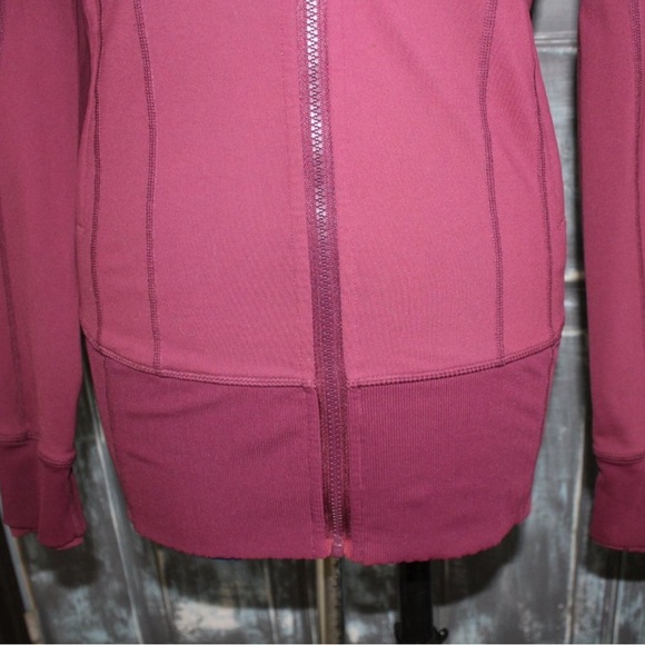 Lululemon Define On The Move Womens Red Merlot full zip hooded Jacket - Picture 3 of 13
